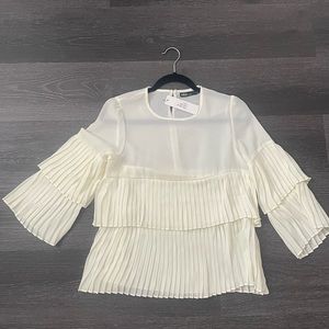 NWT INA pleated top size small